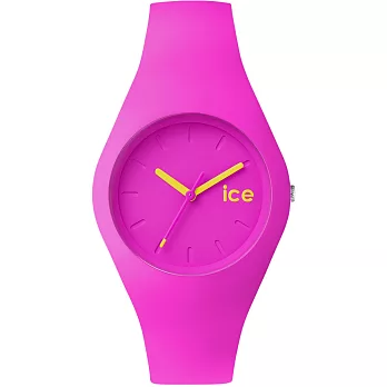 【Ice-Watch】波浪系列 繽紛玩美腕錶-中 (桃紅 IWICE.NPK.U.S.15)
