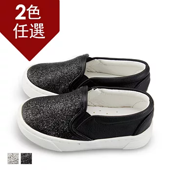 FUFA MIT 閃亮奢華懶童鞋 ( FNB26) -共2色15黑色