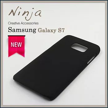 【東京御用Ninja】SAMSUNG GALAXY S7精緻磨砂保護硬殼(黑色)