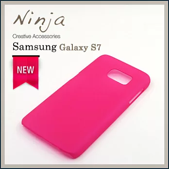 【東京御用Ninja】SAMSUNG GALAXY S7精緻磨砂保護硬殼(桃紅色)