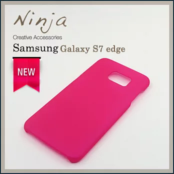 【東京御用Ninja】SAMSUNG GALAXY S7 edge精緻磨砂保護硬殼(桃紅色)