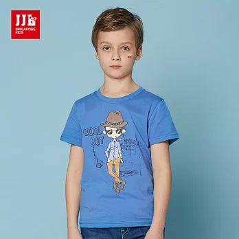 JJLKIDS個性COOL BOY 時尚T恤(碧空藍)120碧空藍
