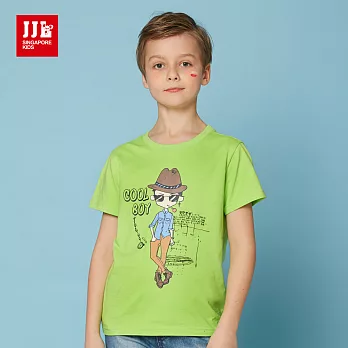 JJLKIDS個性COOL BOY 時尚T恤(草芯綠)120草芯綠
