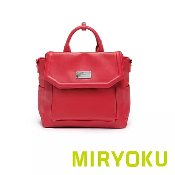 【U】MIRYOKU - 簡約個性3WAY後揹方包(五色可選) - 紅色