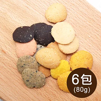 【食在安市集】米多幸福：100%純米(無蛋低糖)餅乾100g*6包