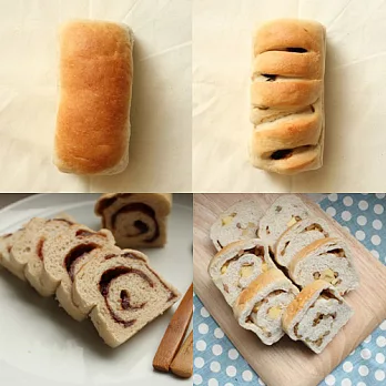 【食在安市集】米多幸福:手作米麵包(原味*2+桂圓*2+蜜紅豆*2+乳酪核桃*2)