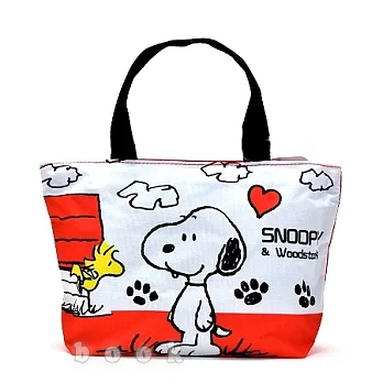 【Snoopy與糊塗塔克】尼龍手提包