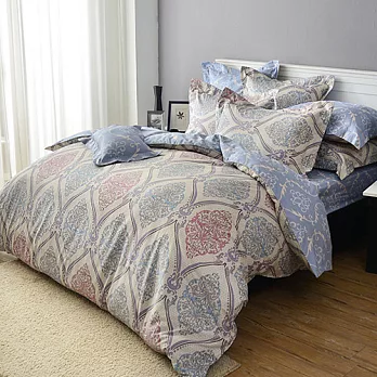 義大利La Belle《塞納堤斯》雙人四件式防蹣抗菌舖棉兩用被床包組