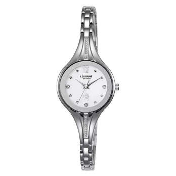 【LICORNE】恩萃Entree 特殊弧形設計淑女腕錶 (銀 LT110LWWS)