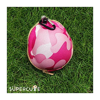 Supercute 立體頭盔卡包粉紅