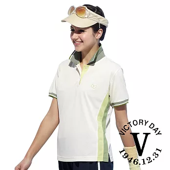 【VICTORY DAY】MIT女款抗UV休閒吸濕排汗機能POLO衫(V084)M白色