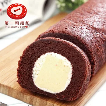 預購 《第二顆鈕釦KD》巧克力奶凍捲(450g±4.5%/盒,共兩盒)
