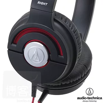 鐵三角 ATH-WS55X 黑紅色 SOLID BASS 重低音 頭戴式耳機