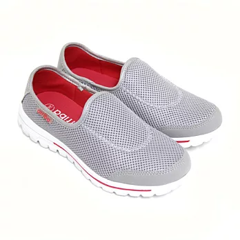 【Pretty】樂活運動風輕量網布休閒鞋23灰色