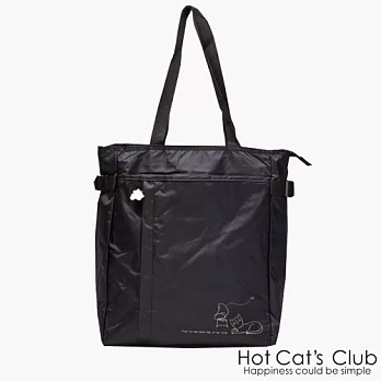 【Hot Cat’s】日系優質辣貓休閒提袋-典雅黑(7800-93)