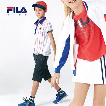 【FILA】FILA仿牛仔六分褲(深藍)135深藍