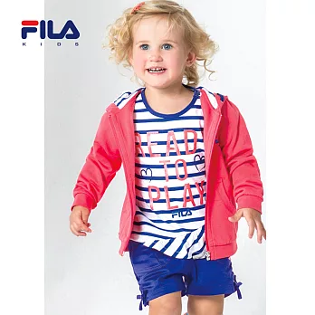 【FILA】休閒時尚平織短褲( 090-120 cm)(深藍)90深藍