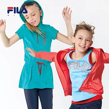 【FILA】FILA連帽吸濕排汗洋裝(藍綠)135藍綠