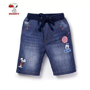 【SNOOPY】SNOOPY牛仔短褲(藍)110藍