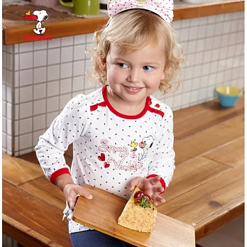 【SNOOPY】史努比小世界針織長上衣(白)80白