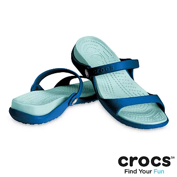 Crocs - 女 - 蔻莉35深藍/湖水綠色