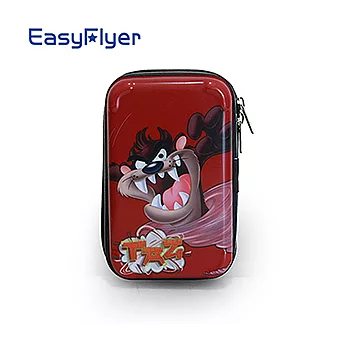 EasyFlyer 易飛翔-LOONEY TUNES 樂一通 PC亮面硬殼 化妝盥洗過夜手拿包-大嘴怪