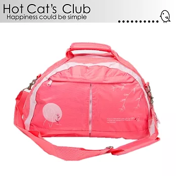 Hot Cat’s日系優質辣貓休閒提袋/旅行袋-可愛粉(7800-135)