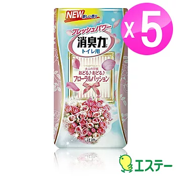 ST雞仔牌 浴廁消臭力強力消臭劑-花香400ml (5入) ST-124831