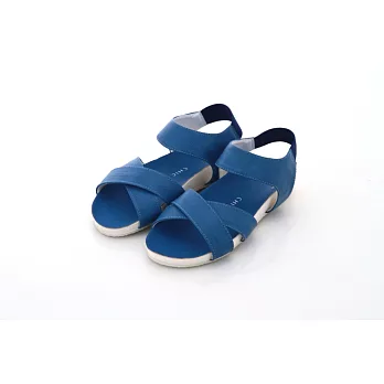 Lebunny Bleu 韓國藍兔子Sandals街頭韻律小坡跟涼鞋5s6藍色