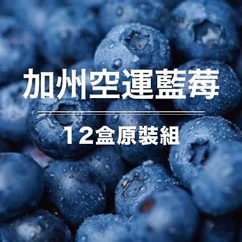 【果漾FruitYoung】鮮採空運加州藍莓12盒(125g/盒)