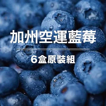 【果漾FruitYoung】鮮採空運加州藍莓6盒(125g/盒)