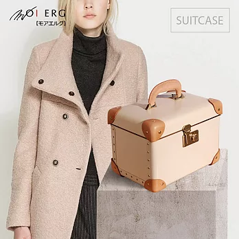 【MOIERG】Bonjour復古背包客 vulcanized fibre box (M) Off White