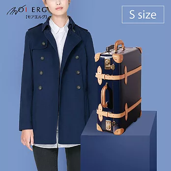 【MOIERG】Bonjour復古背包客 vulcanized fibre trunk (S-19吋) Navy