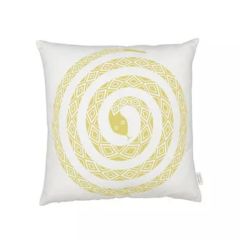 Vitra Snake 百步蛇印花抱枕(黃)