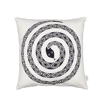 Vitra Snake 百步蛇印花抱枕(黑)