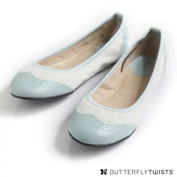 【BUTTERFLY TWISTS】AUDREY可折疊扭轉芭蕾舞鞋5淡粉藍