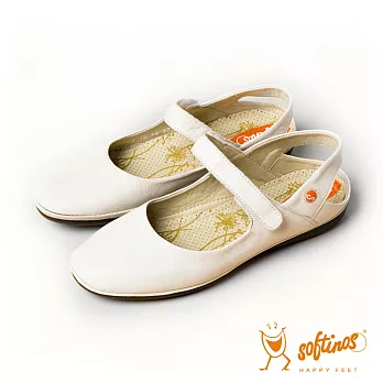 Softinos(女) 瑪麗安 散步專用娃娃帶涼鞋- 白37白