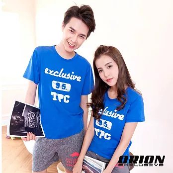 ORION個性文字款情侶T恤(SL)S藍(有腰身)