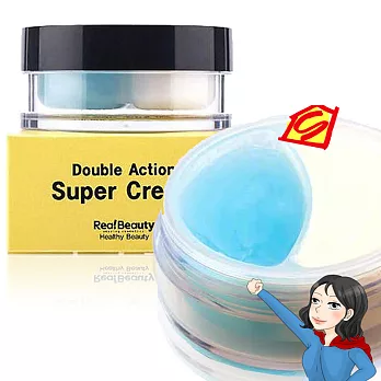 韓國Real Skin Double Super cream 雙效超級乳霜100g (藍色保濕/白色滋潤)