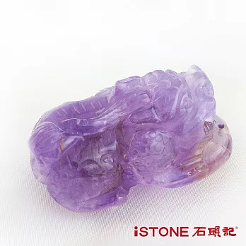 石頭記 紫黃晶貔貅項鍊-極富納財71.5G 紫黃晶