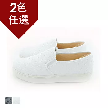 FUFA MIT編織質感便鞋(FR08) - 共2色23.5白色