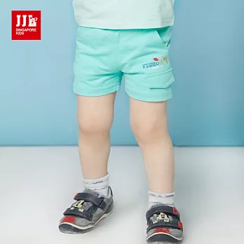 JJLKIDS 噴火小恐龍純棉短褲(果綠)70果綠73cm