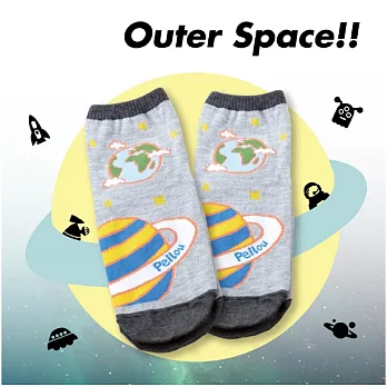 【Outer Space】星球短襪(3入)15-18CM