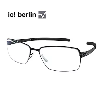 【ic!berlin 光學眼鏡】德國薄鋼眼鏡-黑框(CHASSERAL-BLACK)