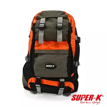 【Party World】SUPER-K。休閒登山包-橘/藍/紅橘色