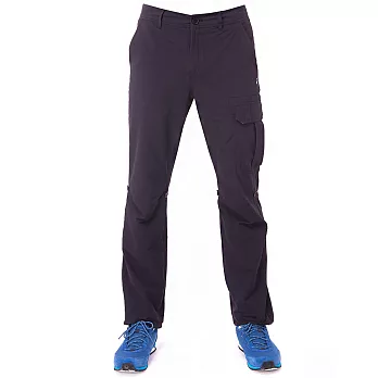 【hilltop山頂鳥】男款吸濕排汗抗UV彈性長褲S07M98-30黑