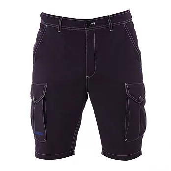 【hilltop山頂鳥】男款吸濕排汗抗UV彈性短褲S09M62-30黑