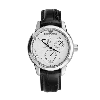 【EMPORIO ARMANI】動力儲存顯示三眼機械錶(AR4607)/43mm