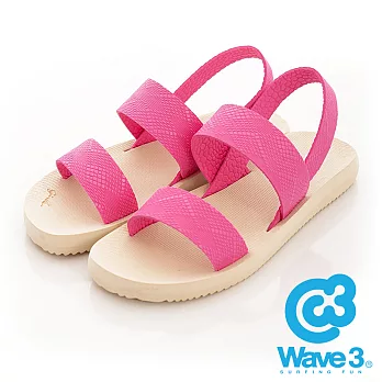 WAVE 3 (女) - 二線道 無重量感潛水羅馬涼鞋 - 杏底粉S米色