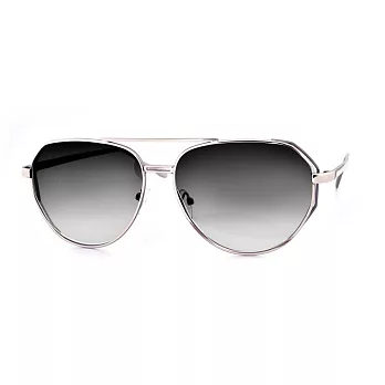 TX 時尚潮流 金屬造型 太陽眼鏡 2216 銀框/ 灰片